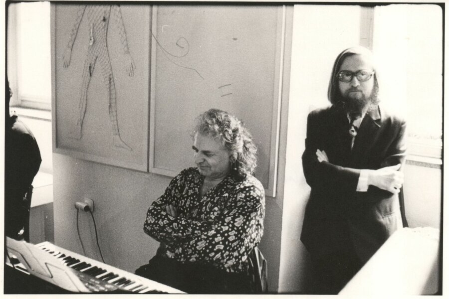 Zleva Milan Knížák, Jiří Valoch